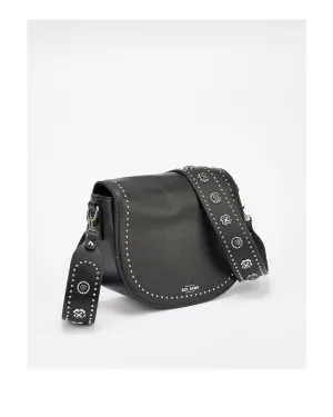 Sol Sana Saddle Bag Black Leather with Hardware