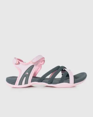 Soviet Ladies Strappy Sandals Pink/Grey