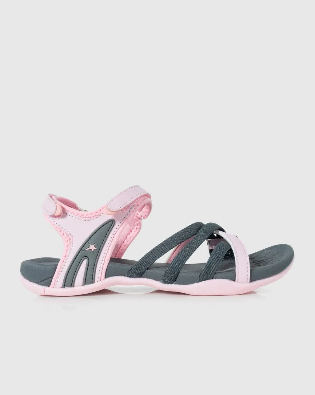 Soviet Ladies Strappy Sandals Pink/Grey