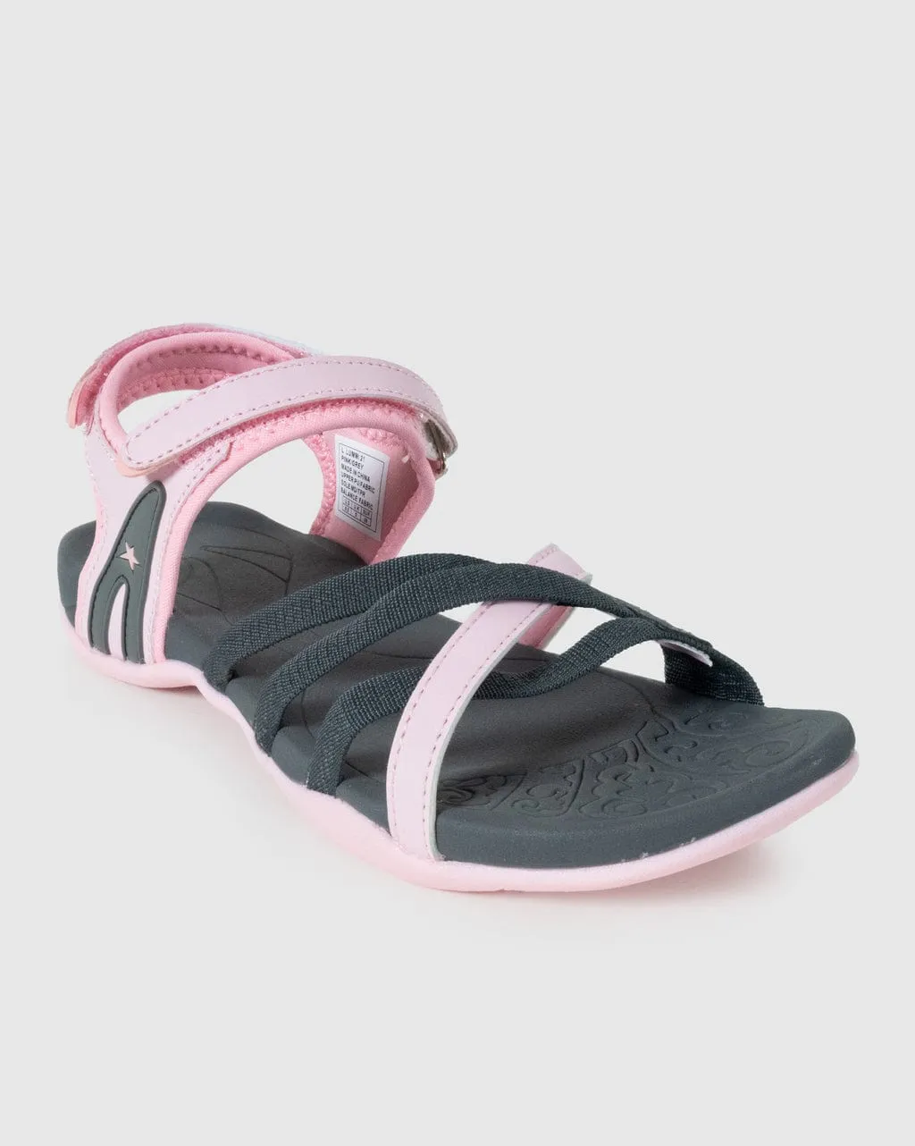 Soviet Ladies Strappy Sandals Pink/Grey