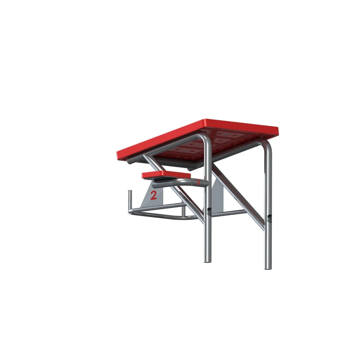 Spectrum Aquatics- Cougar Side/Rear Step Starting Platform, Dual Post