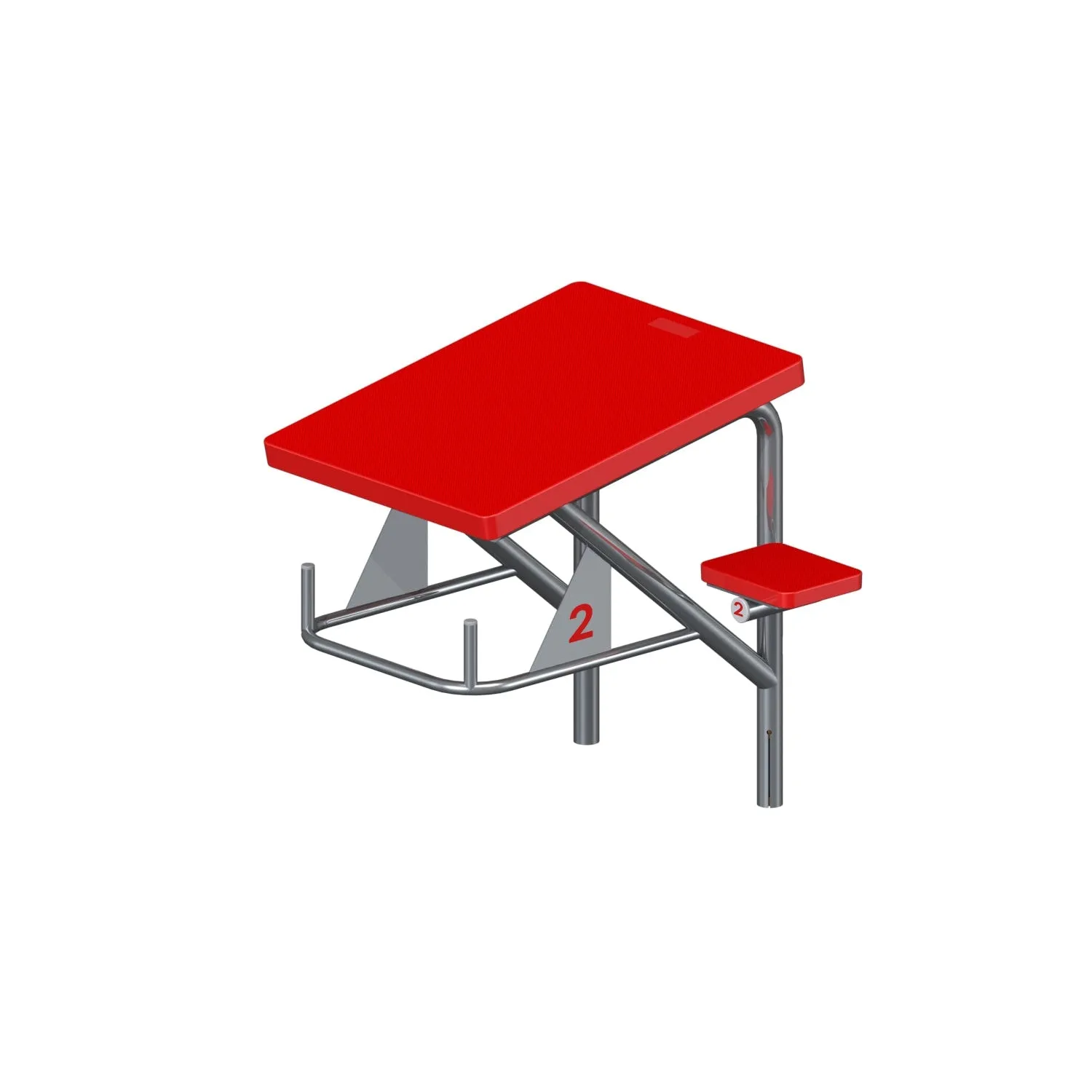 Spectrum Aquatics- Cougar Side/Rear Step Starting Platform, Dual Post