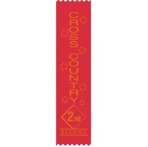 SR16 2nd Place Cross Country Satin Ribbons