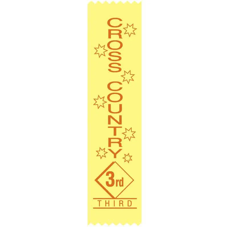 SR17 3rd Place Cross Country Satin Ribbon