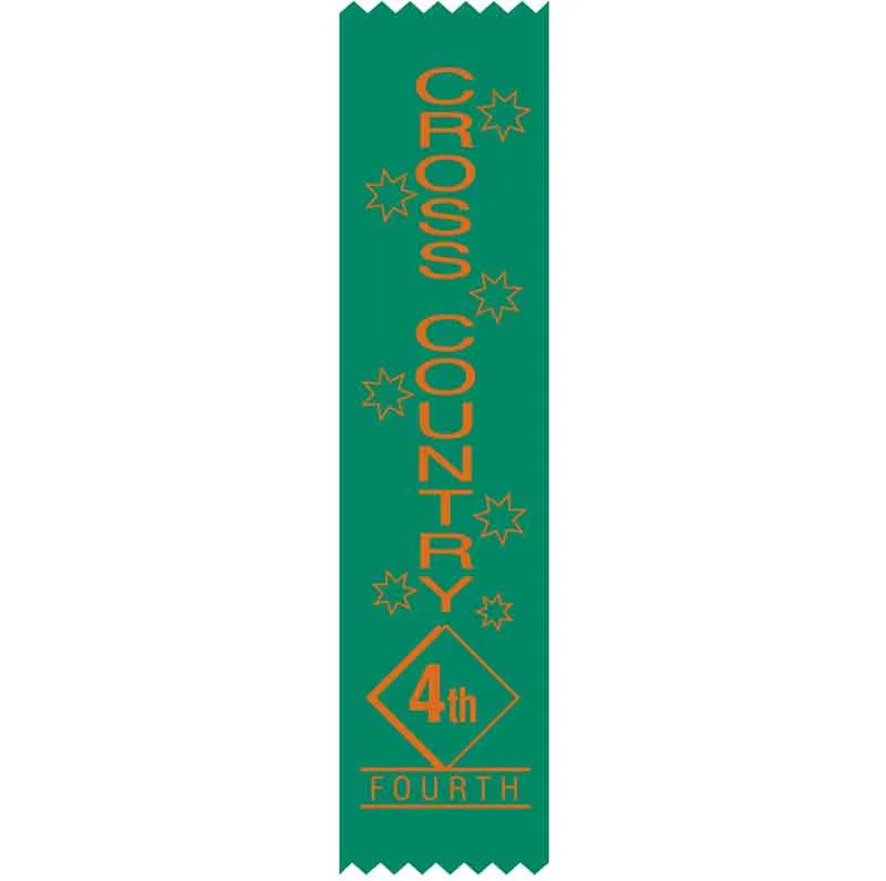 SR18 4th Place Cross Country Satin Ribbon