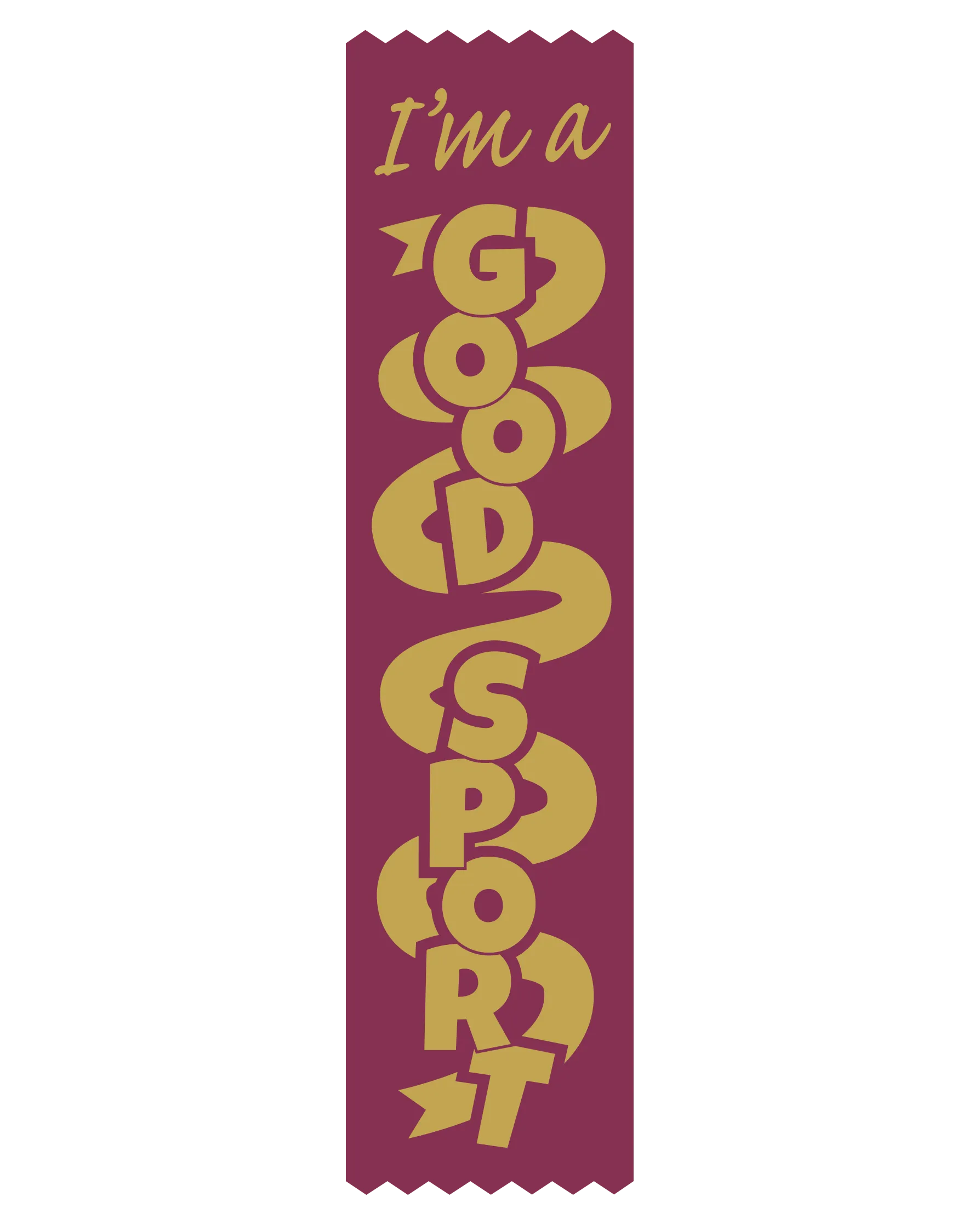 SR34 I'm a Good Sport Satin Ribbons
