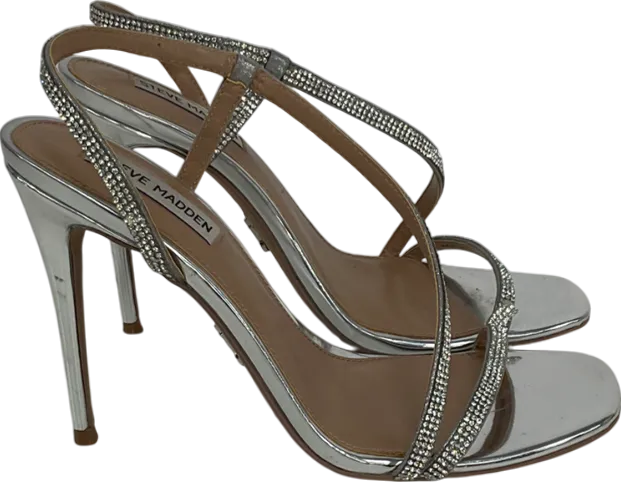 STEVE MADDEN Metallic Novelize Heeled Sandals UK 6 EU 39 👠