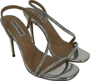 STEVE MADDEN Metallic Novelize Heeled Sandals UK 6 EU 39 👠