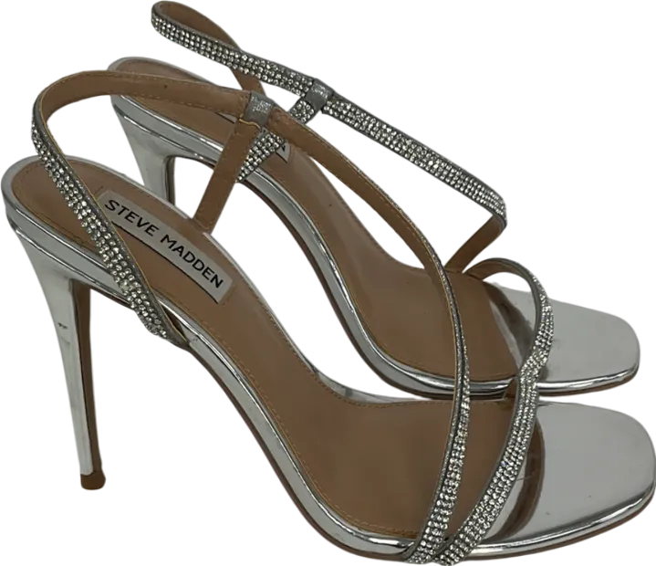 STEVE MADDEN Metallic Novelize Heeled Sandals UK 6 EU 39 👠
