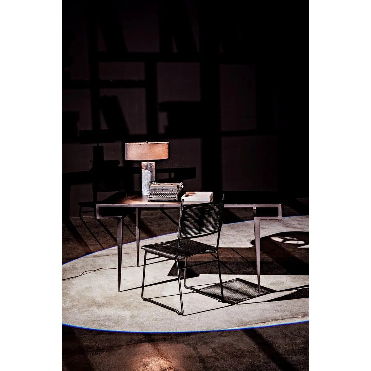 Stiletto Desk, Black Steel