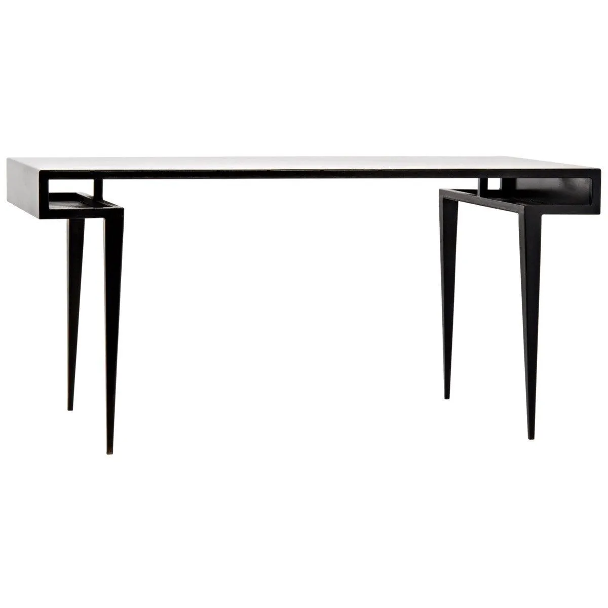 Stiletto Desk, Black Steel