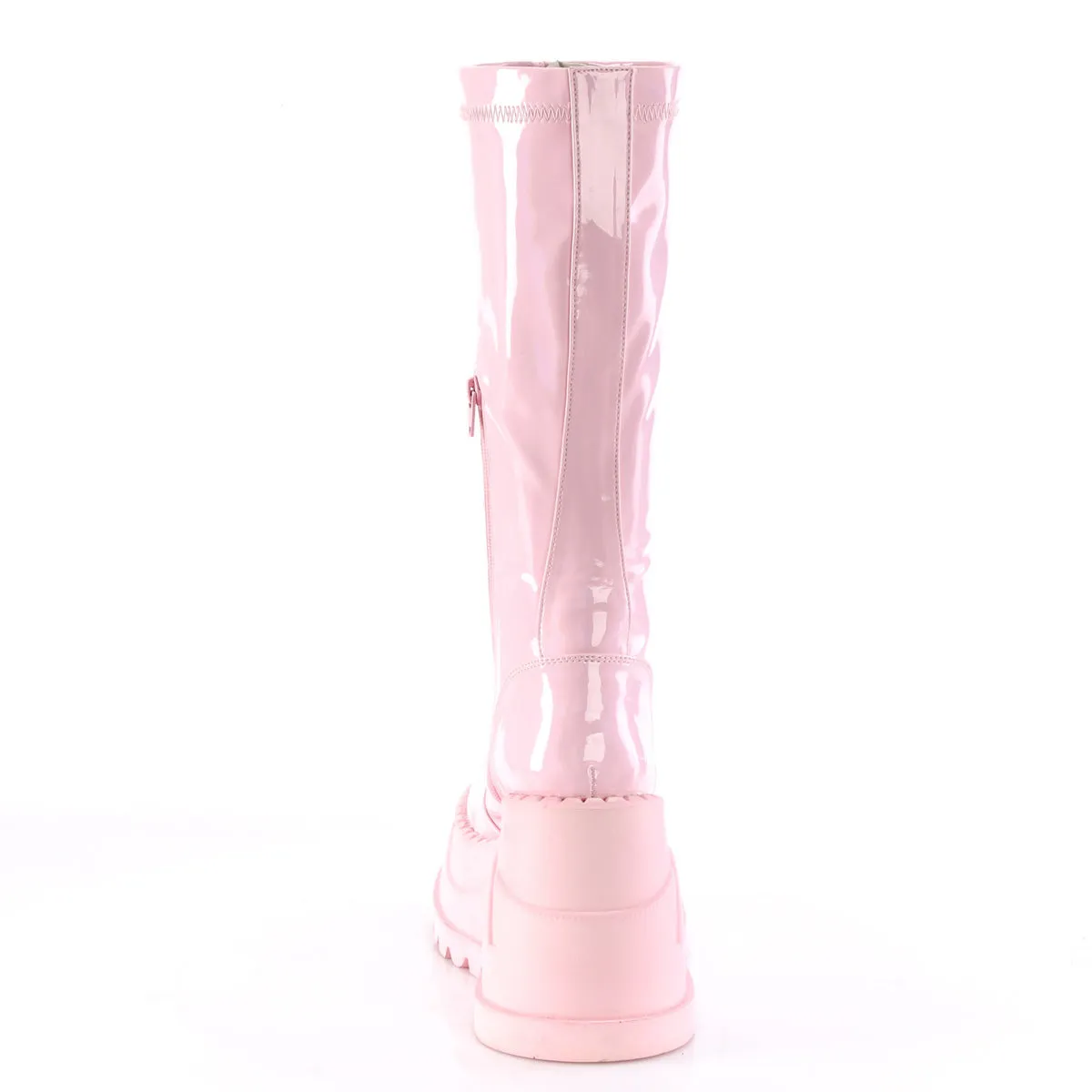STOMP-200  Baby Pink Hologram Stretch Patent