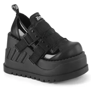 STOMP-28  Black Patent-Vegan Leather