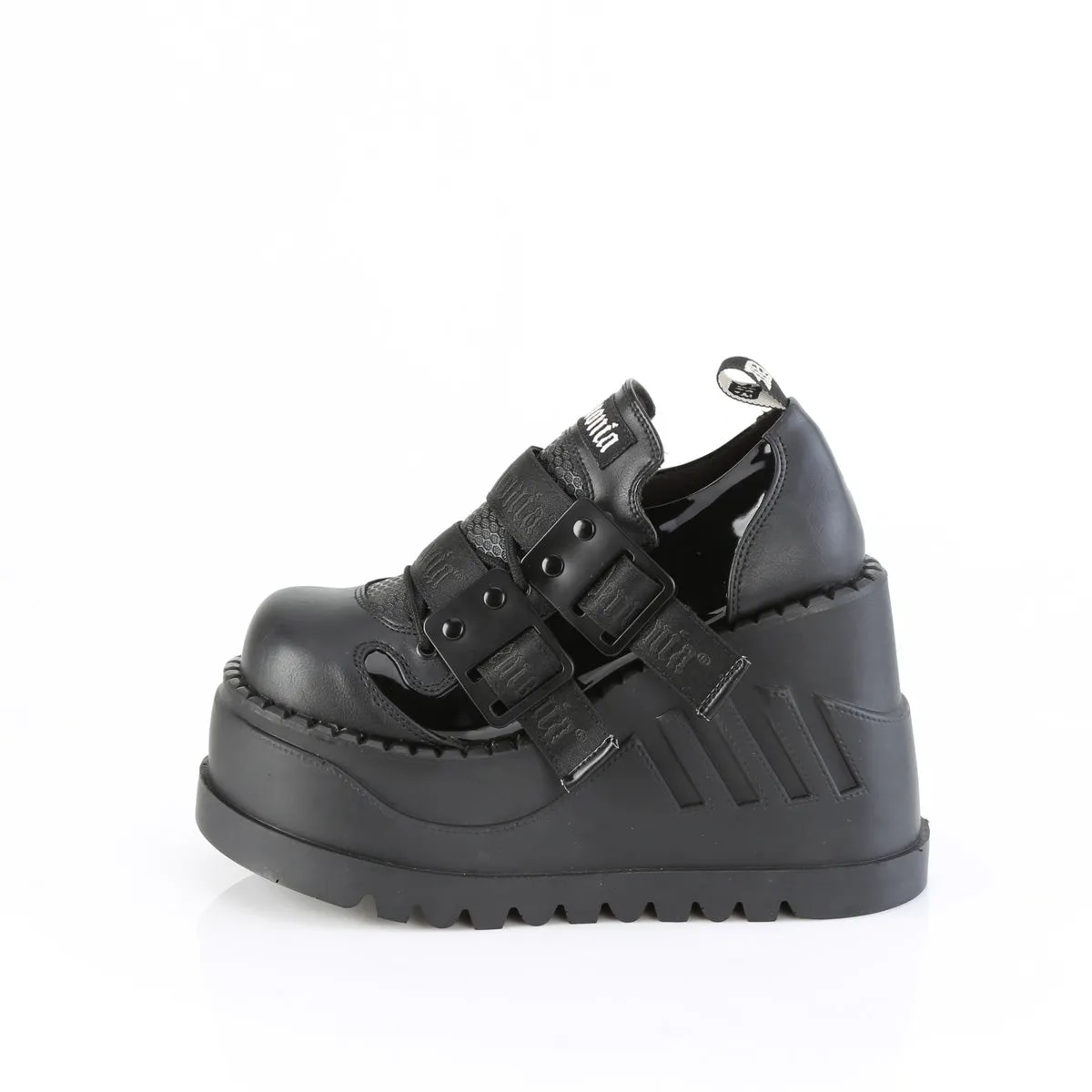 STOMP-28  Black Patent-Vegan Leather