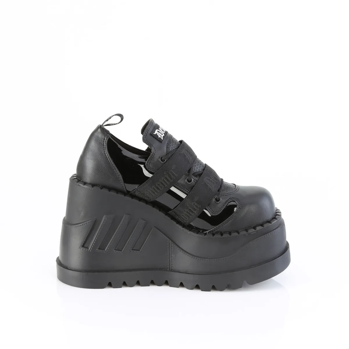 STOMP-28  Black Patent-Vegan Leather