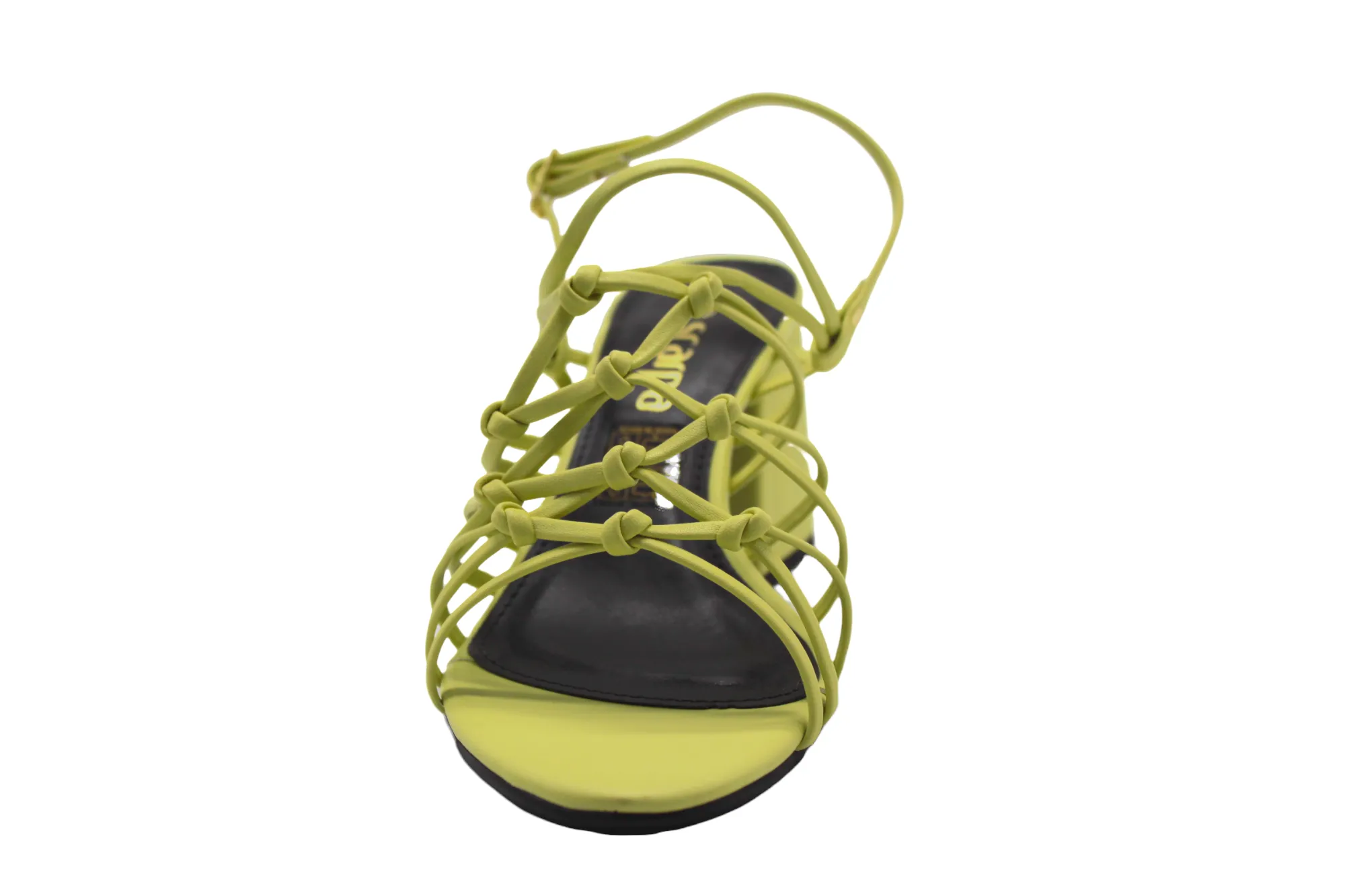 Strappy Lime Green Heeled Sandals