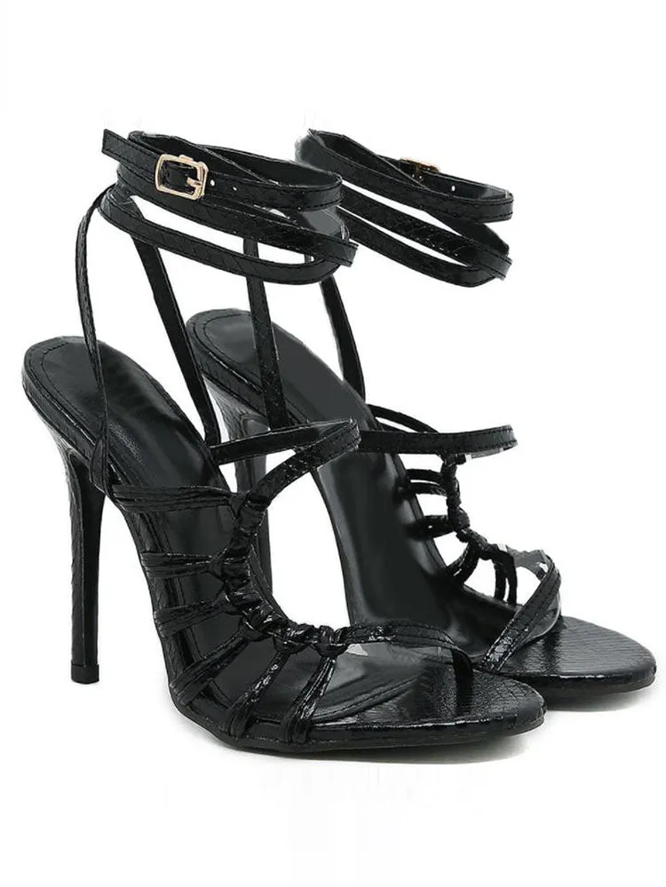 Strappy Stiletto Heels Sandals