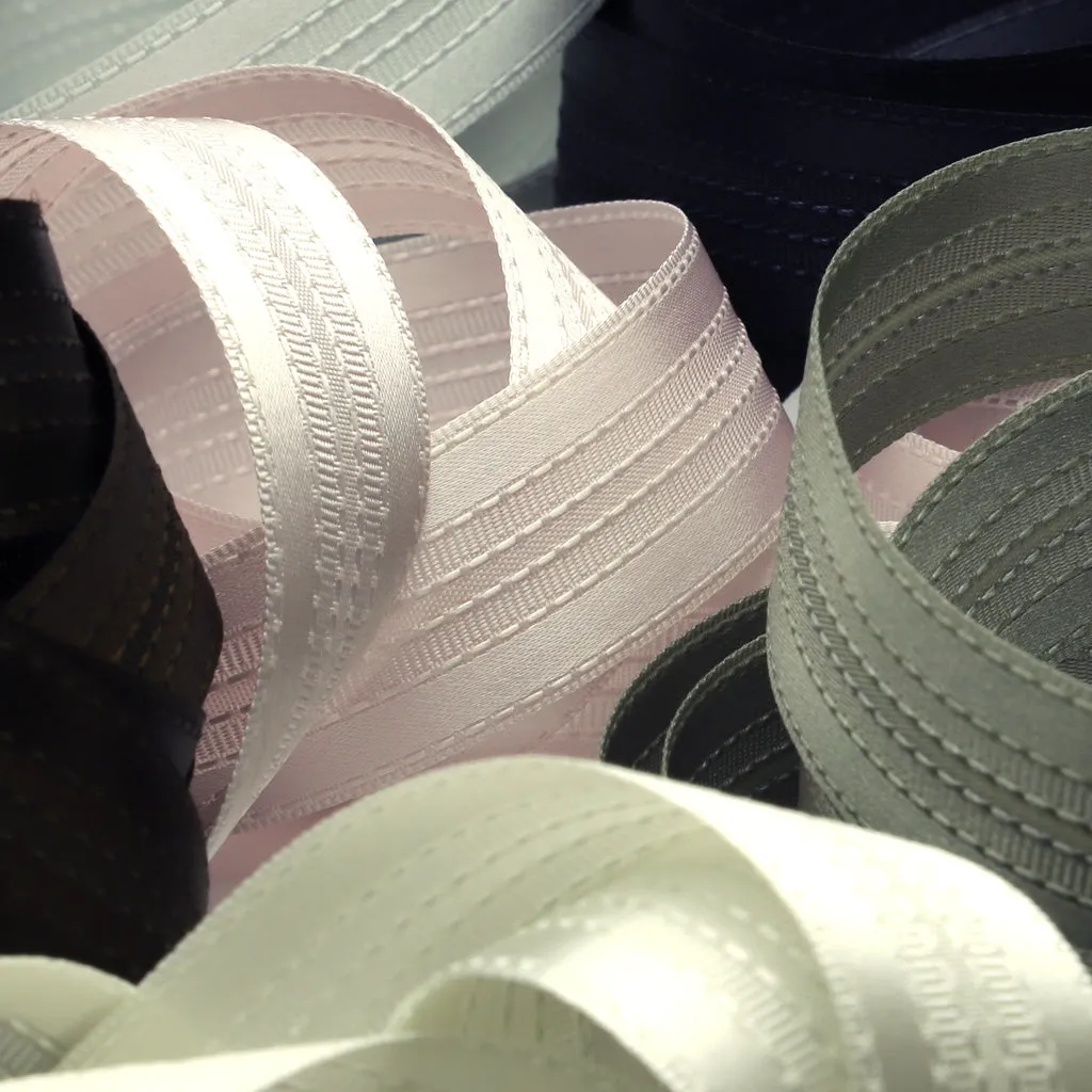 Stripe Satin Ribbon #108 Fog