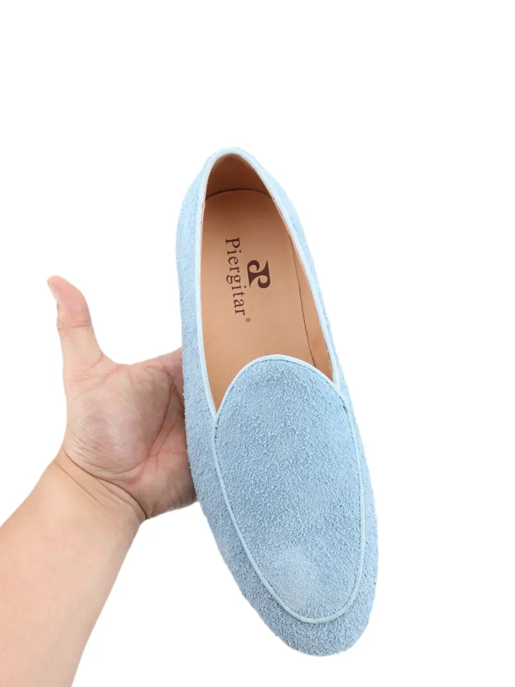 Summer new long suede slip-on slip-ons European and American minimalist style classic men's loafers for daily leisure