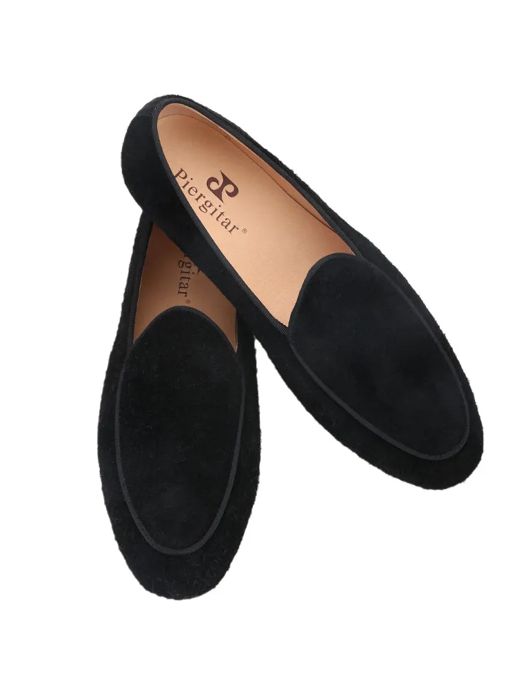 Summer new long suede slip-on slip-ons European and American minimalist style classic men's loafers for daily leisure