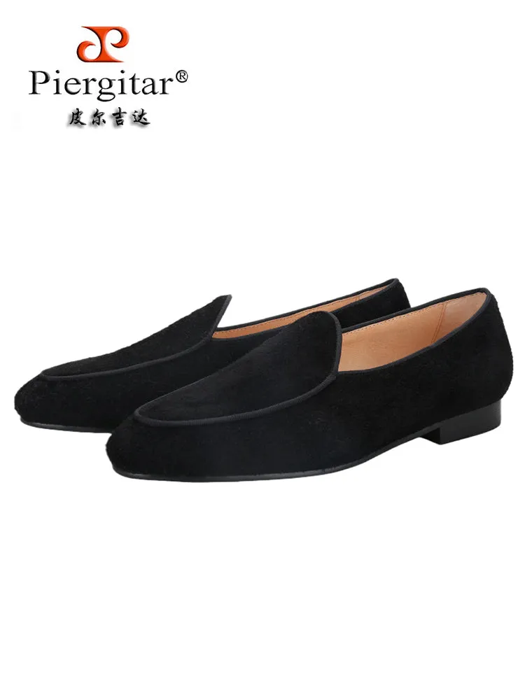 Summer new long suede slip-on slip-ons European and American minimalist style classic men's loafers for daily leisure