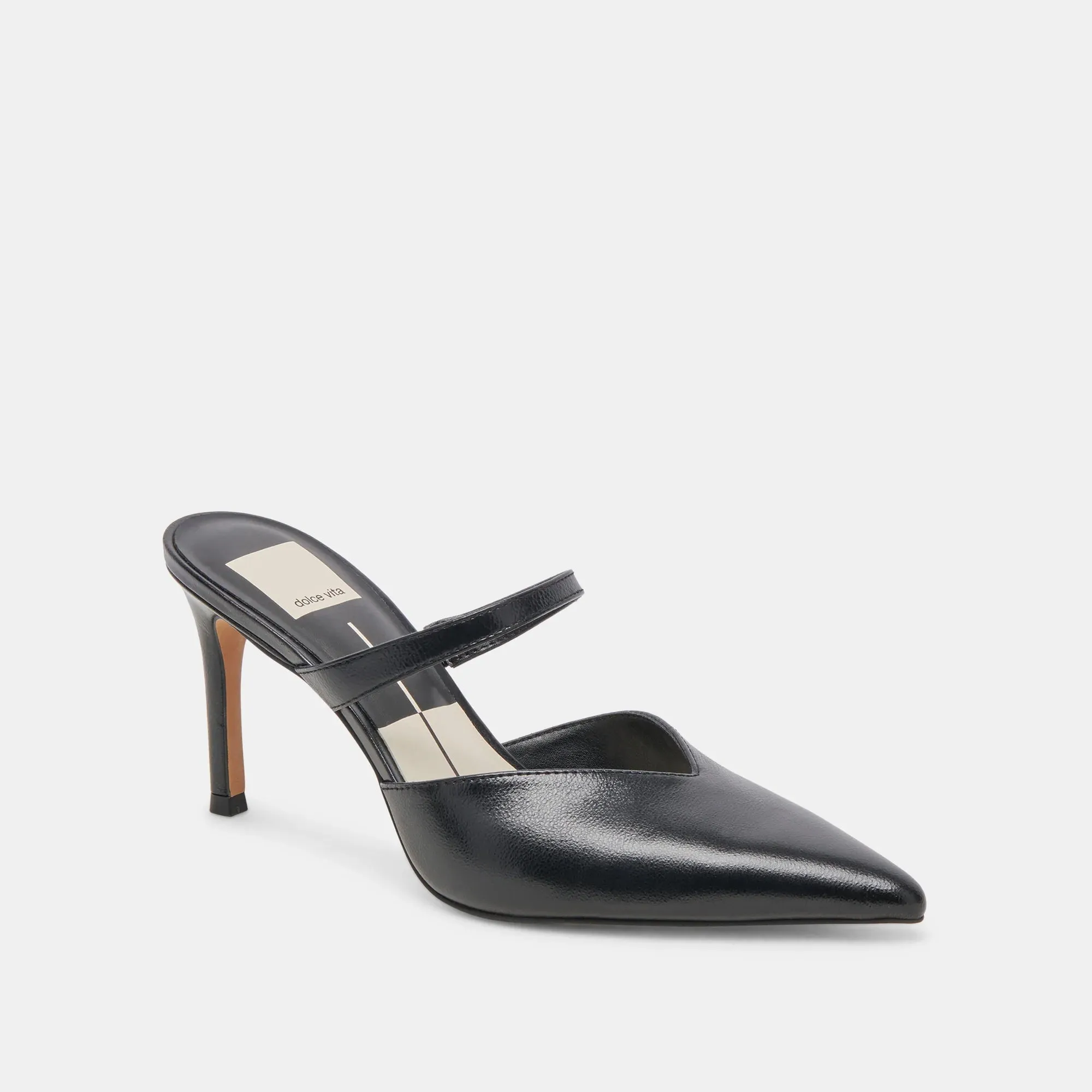 The Kanika Heels by Dolce Vita - Midnight Black Crinkle