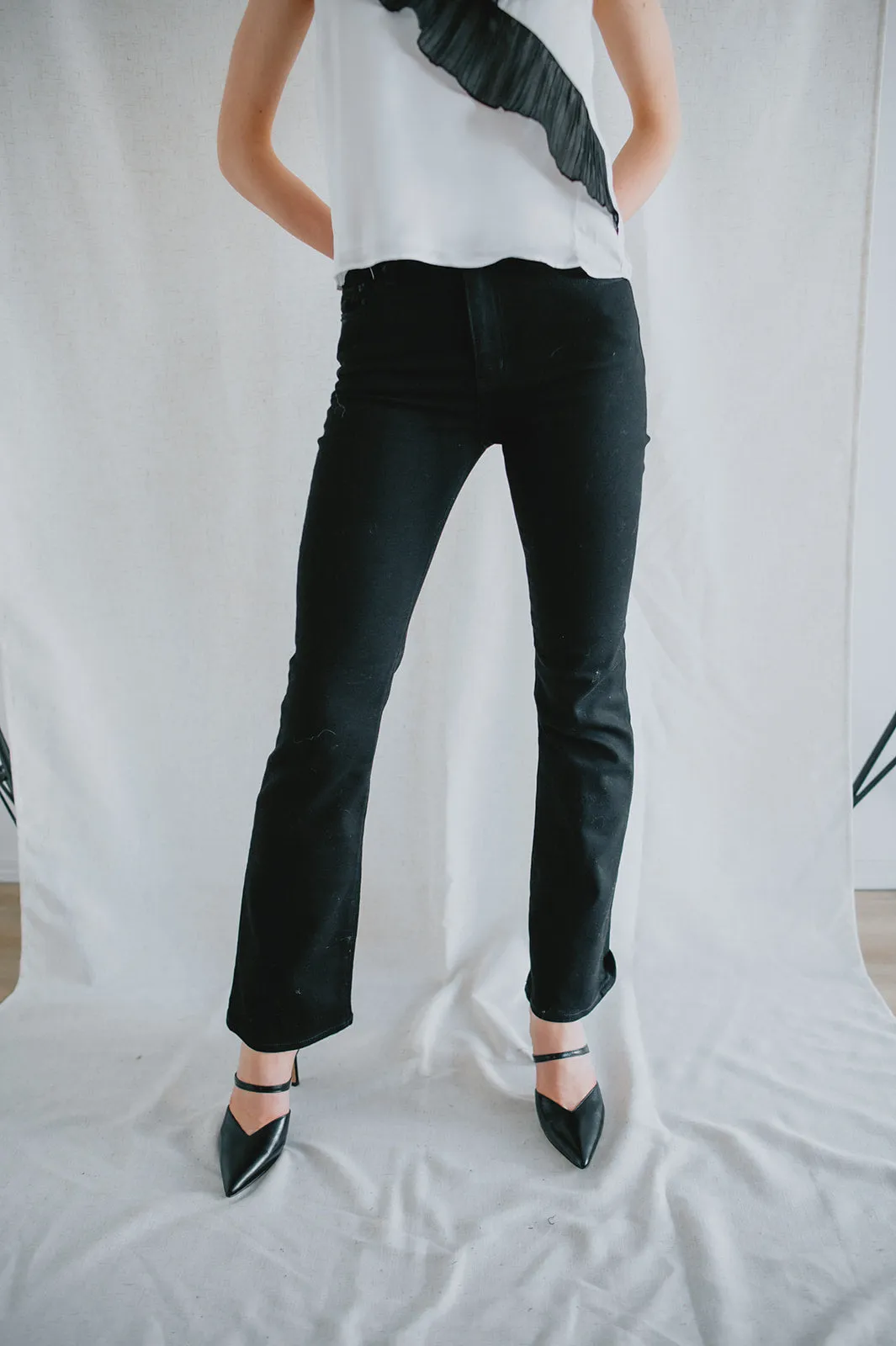 The Kanika Heels by Dolce Vita - Midnight Black Crinkle
