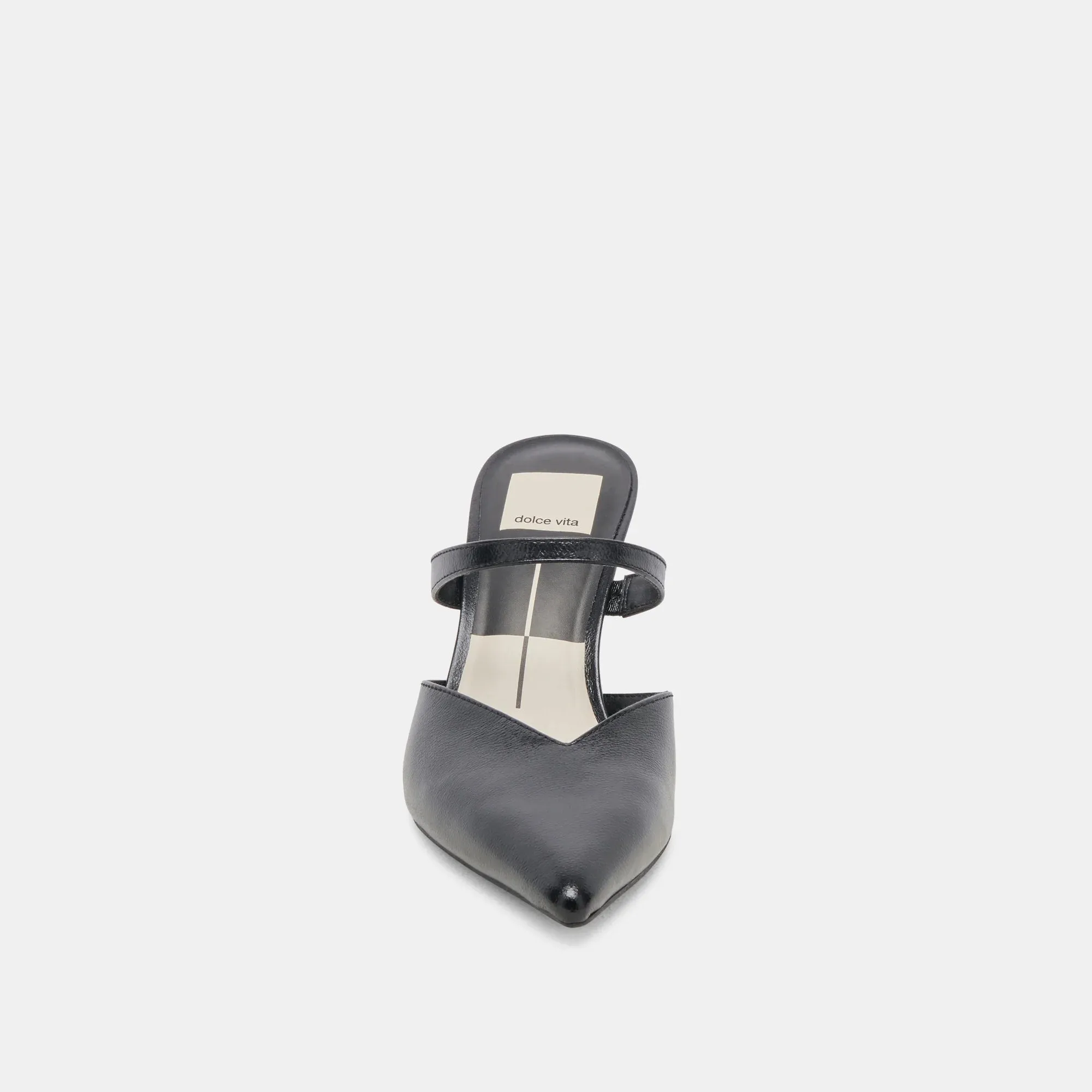 The Kanika Heels by Dolce Vita - Midnight Black Crinkle