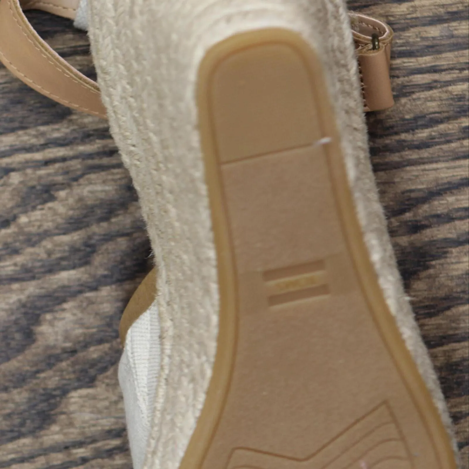Toms Womens Marisol Platform Wedge Shoes 10016358 Natural Brown 10M