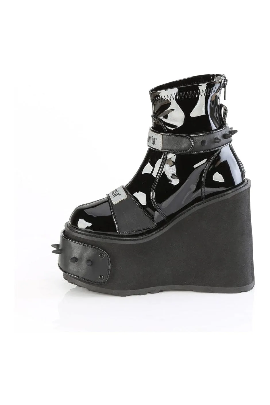 TRANSFORMER-808 Black Vegan Leather Cyber Shoe
