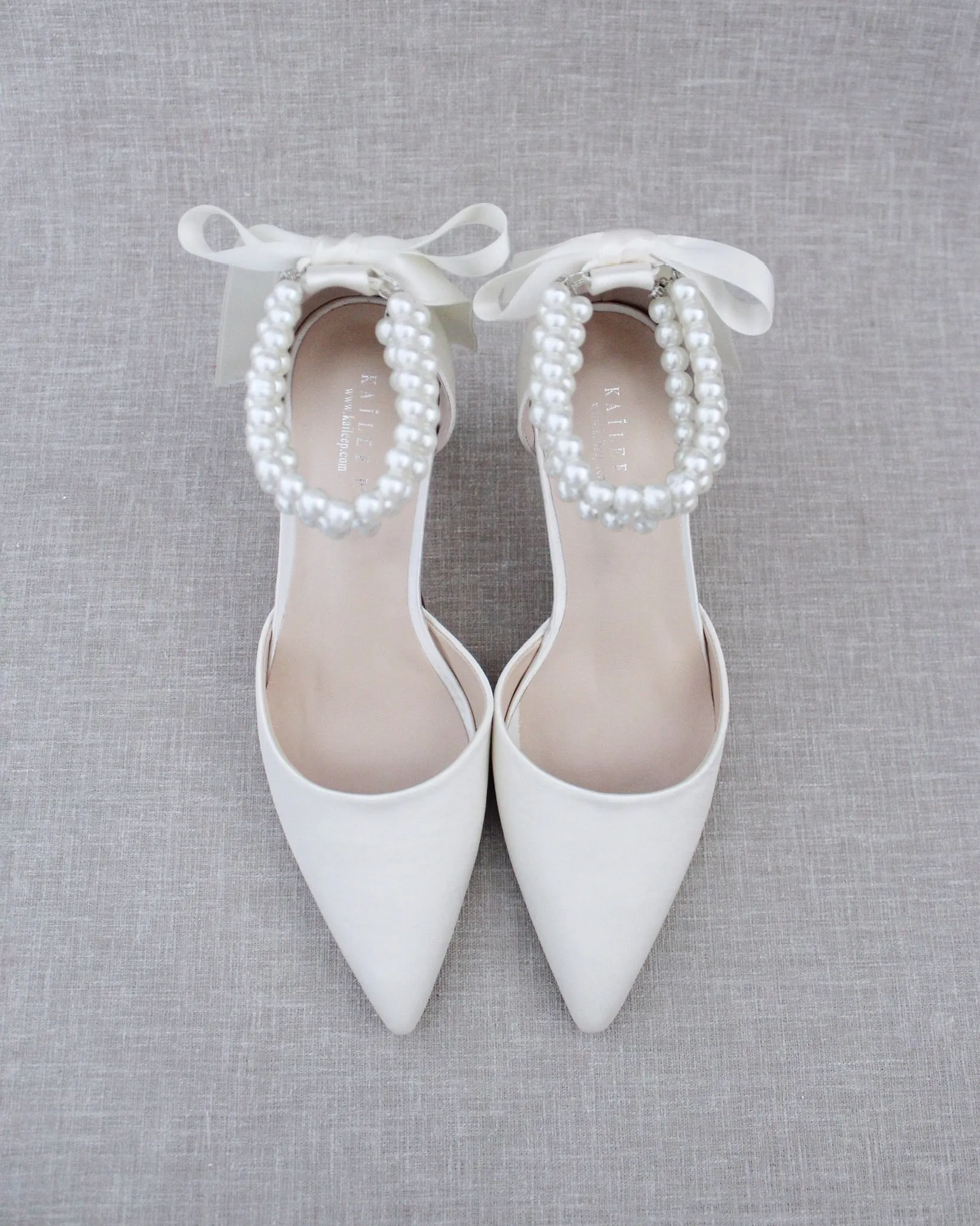 Trinity Pearl Wrap Bridal Shoes