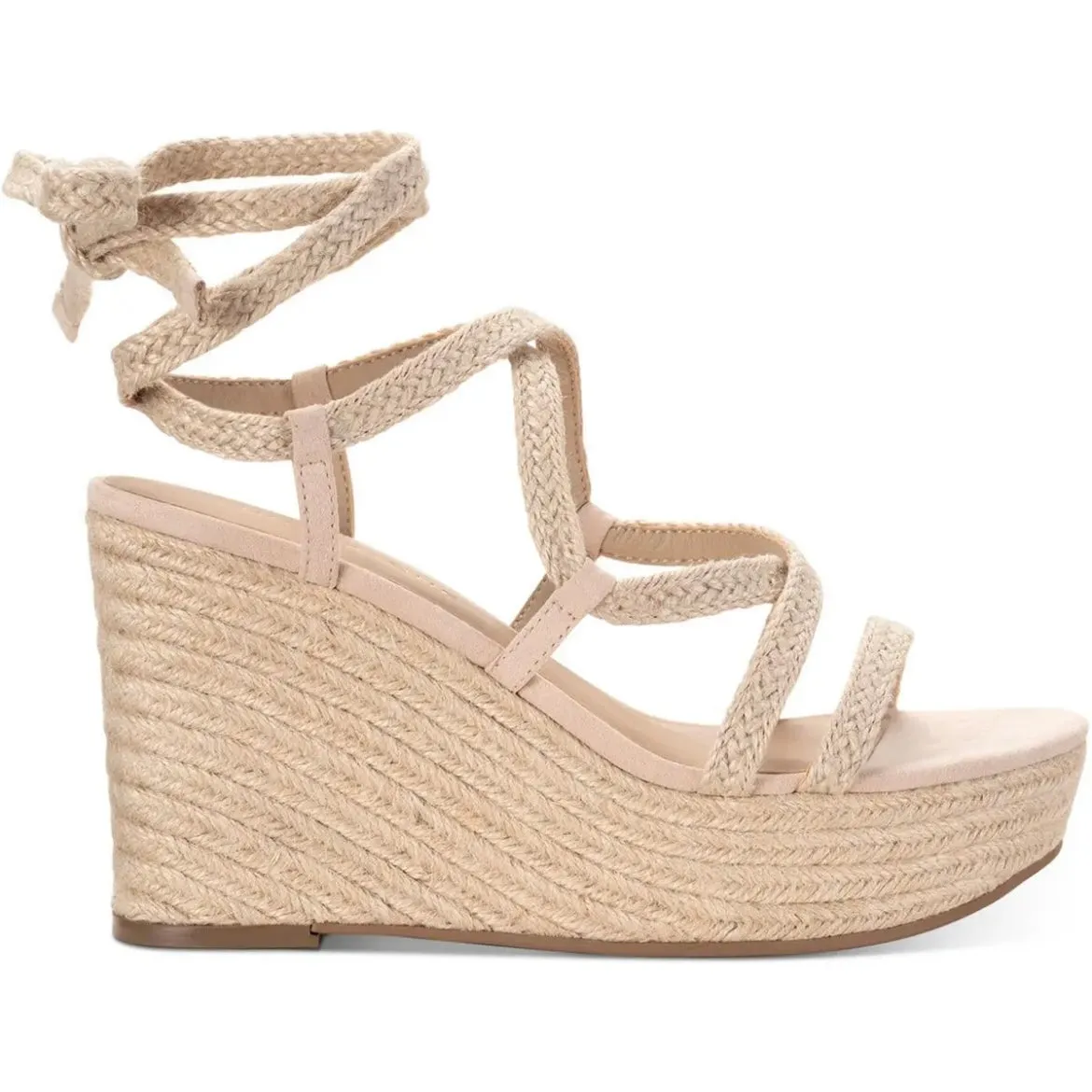TRINNIE Strappy Ankle-Tie Platform Wedge Heel Sandals