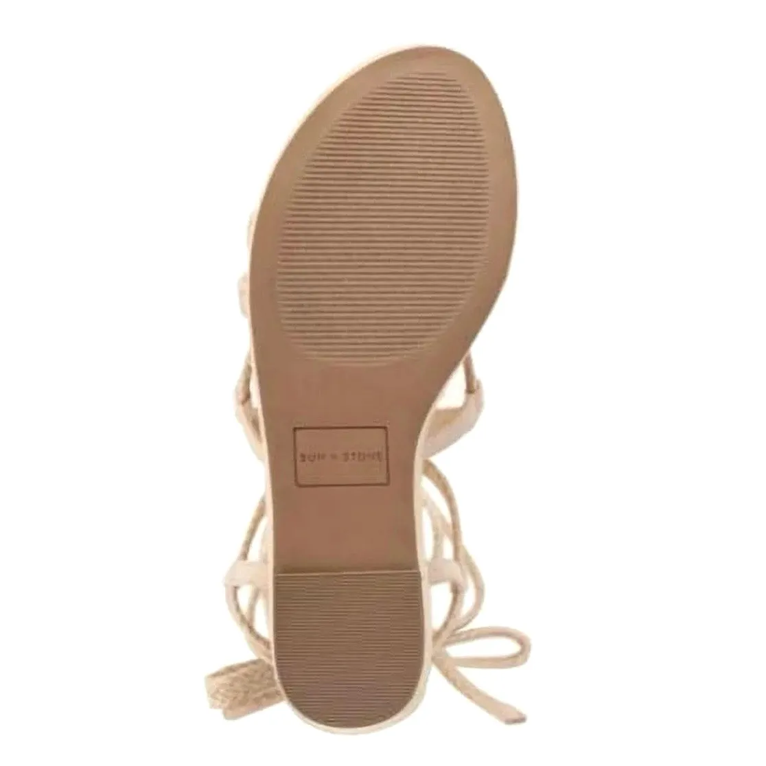 TRINNIE Strappy Ankle-Tie Platform Wedge Heel Sandals