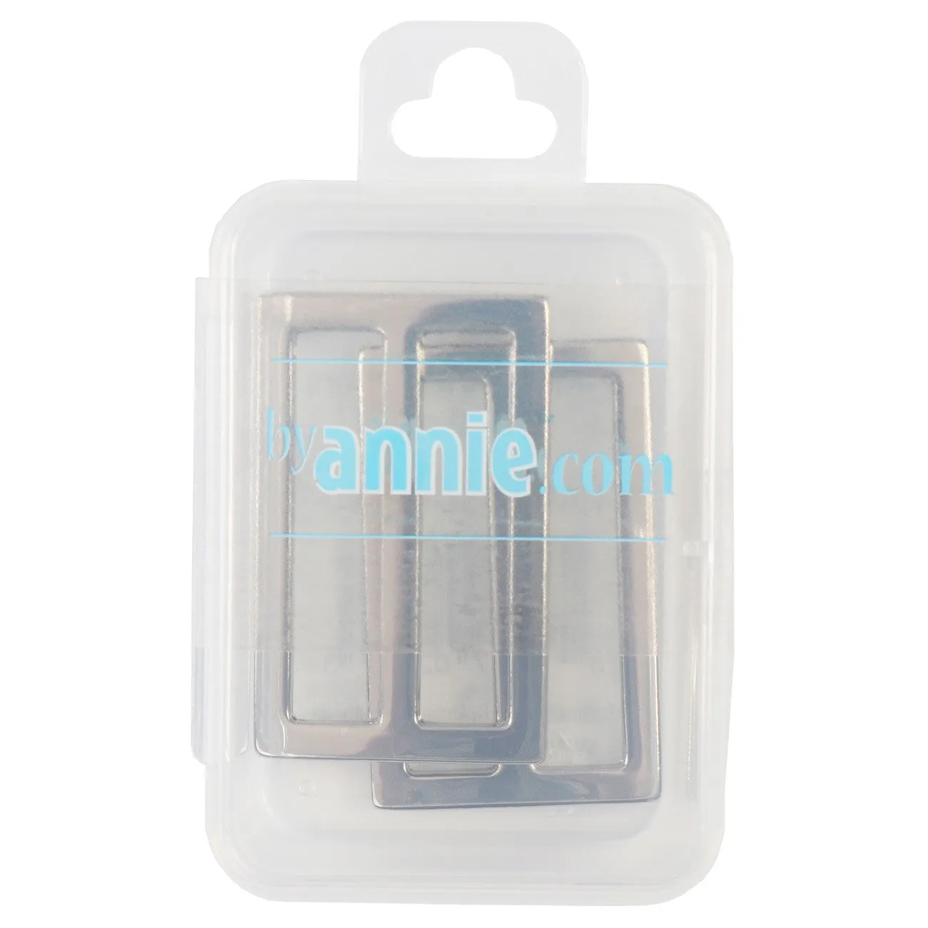 Two 1.5" flat Widemouth Sliders byAnnie in Nickel