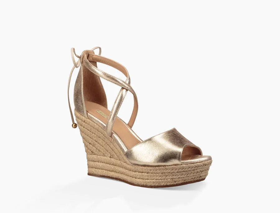 UGG Australia Women's Reagan Metallic Wedge | Gold | SALE