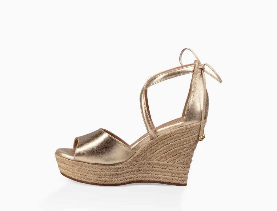 UGG Australia Women's Reagan Metallic Wedge | Gold | SALE
