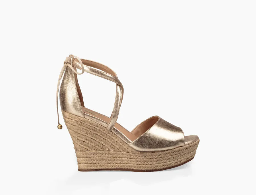 UGG Australia Women's Reagan Metallic Wedge | Gold | SALE