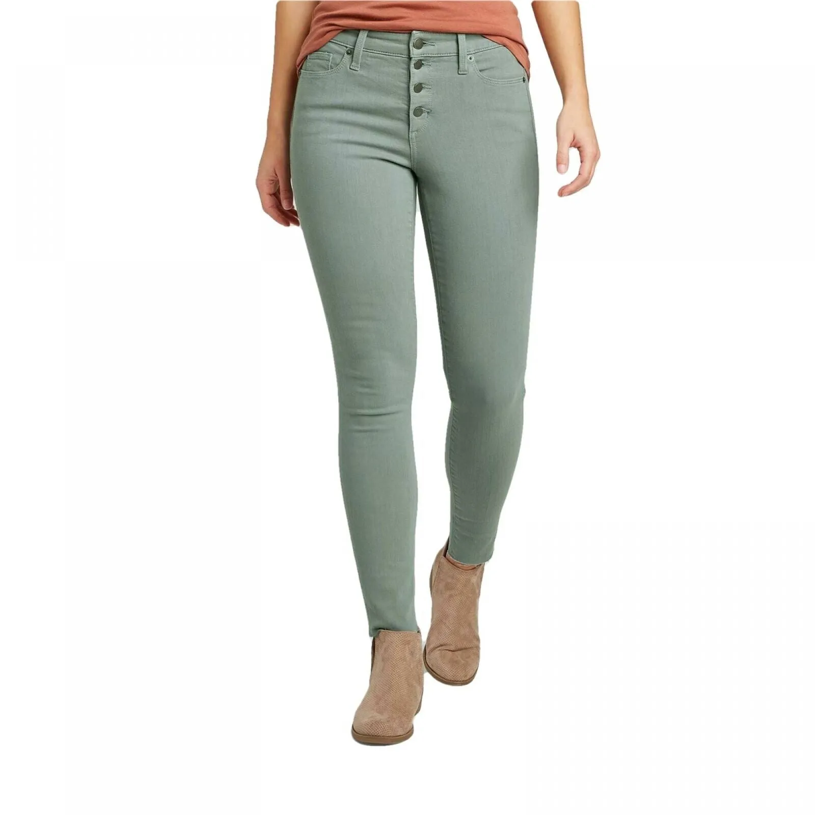 Universal Thread Women's High Rise Raw Hem Ankle Skinny Jeans
