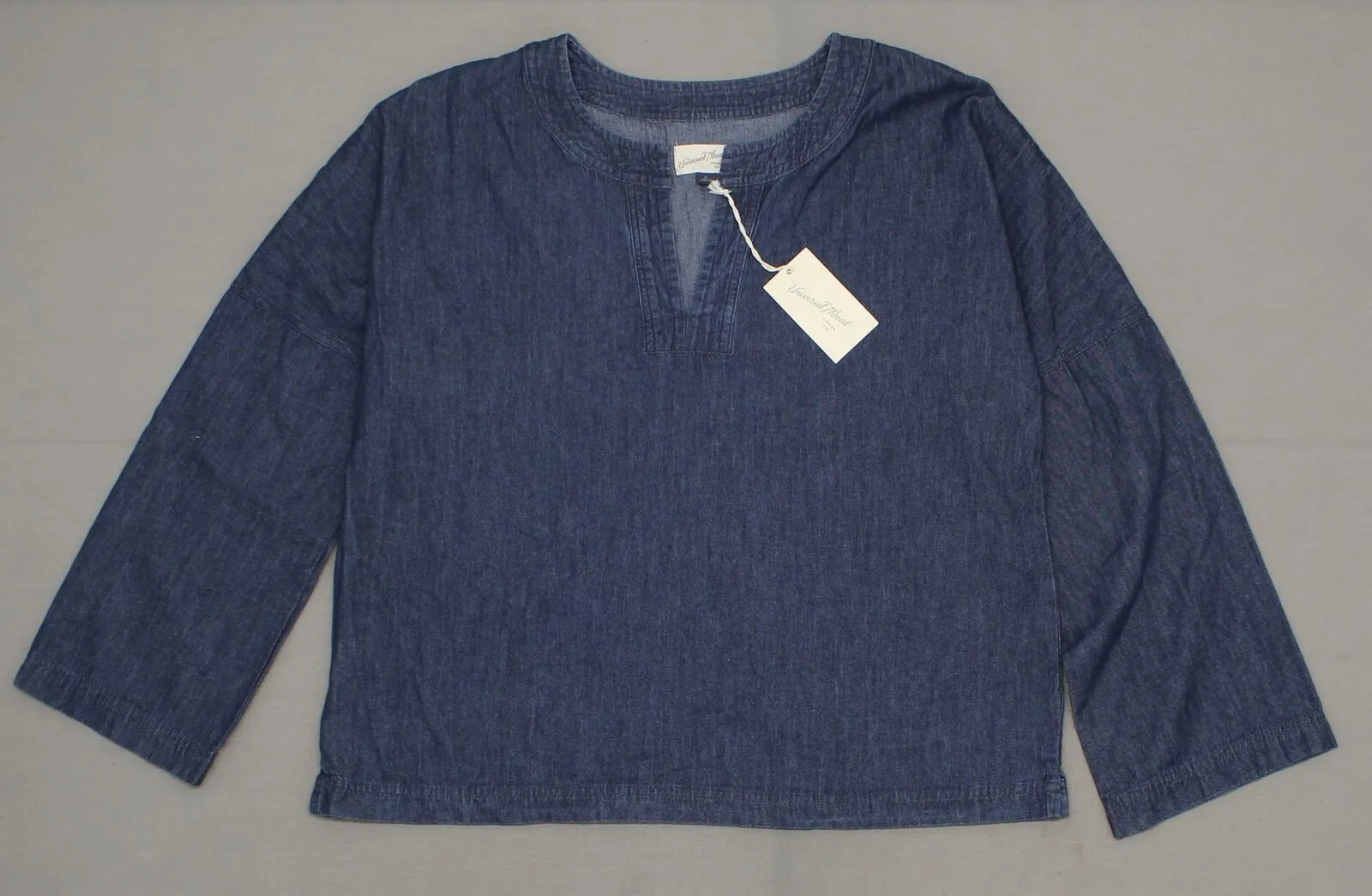 Universal Thread Women's Long Sleeve Denim Woven Top
