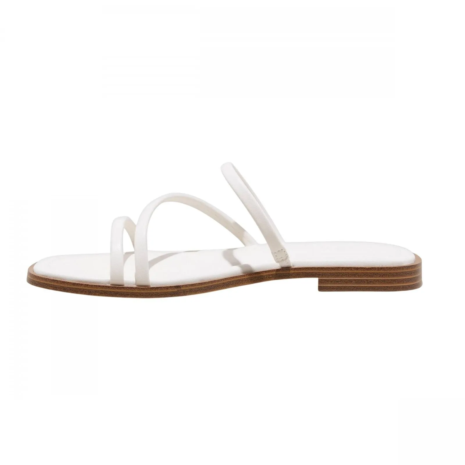 Universal Thread Womens Louie Strappy Slide Sandals Cream Off White 7.5M