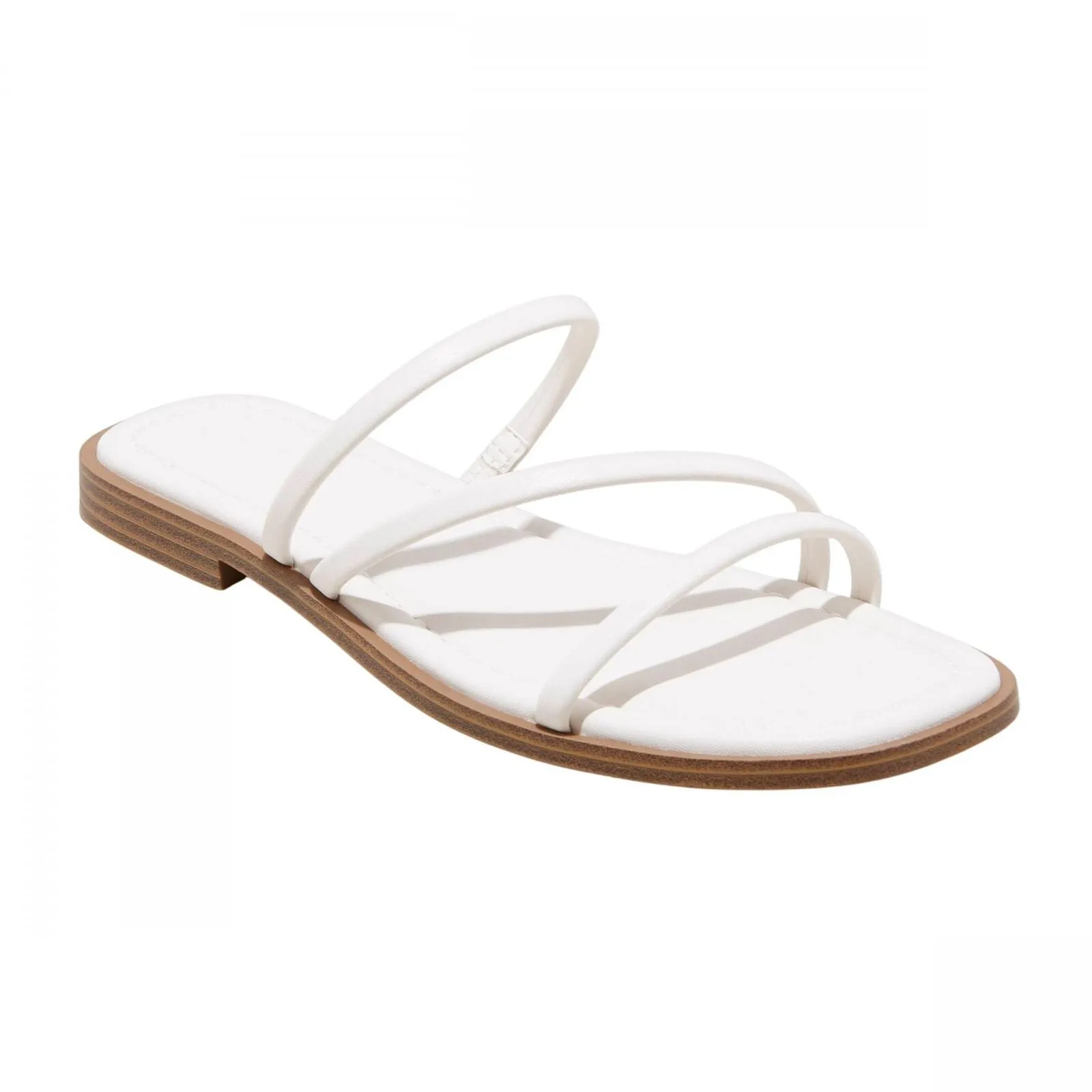 Universal Thread Womens Louie Strappy Slide Sandals Cream Off White 7.5M