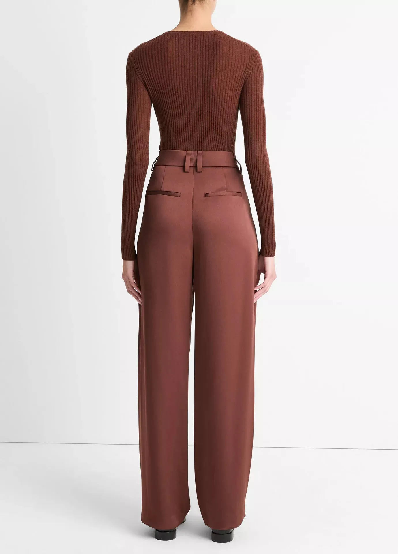 Vince Satin Wide Leg Trouser