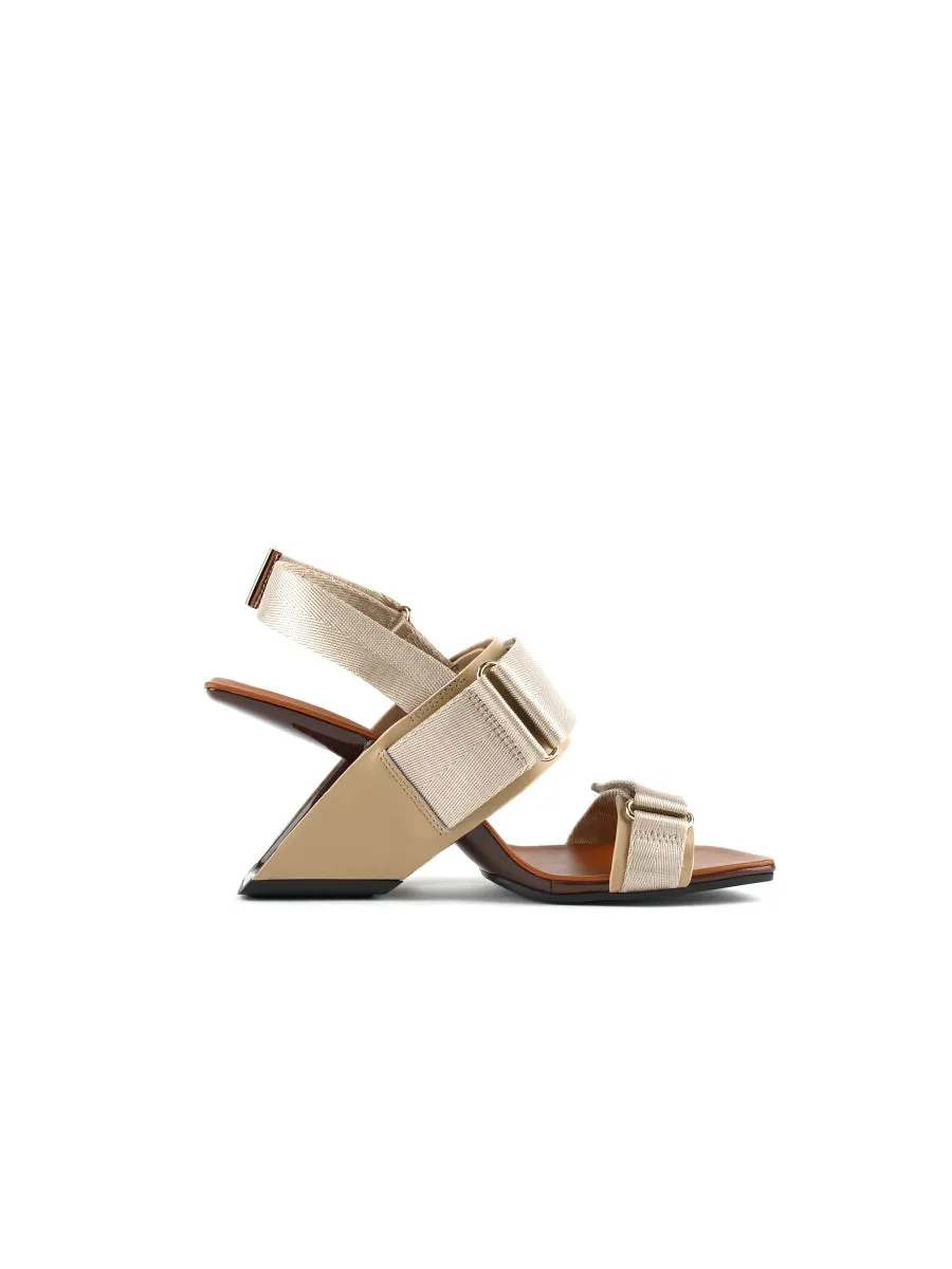 Wedge Heel Summer Slingback Sandal - Gold