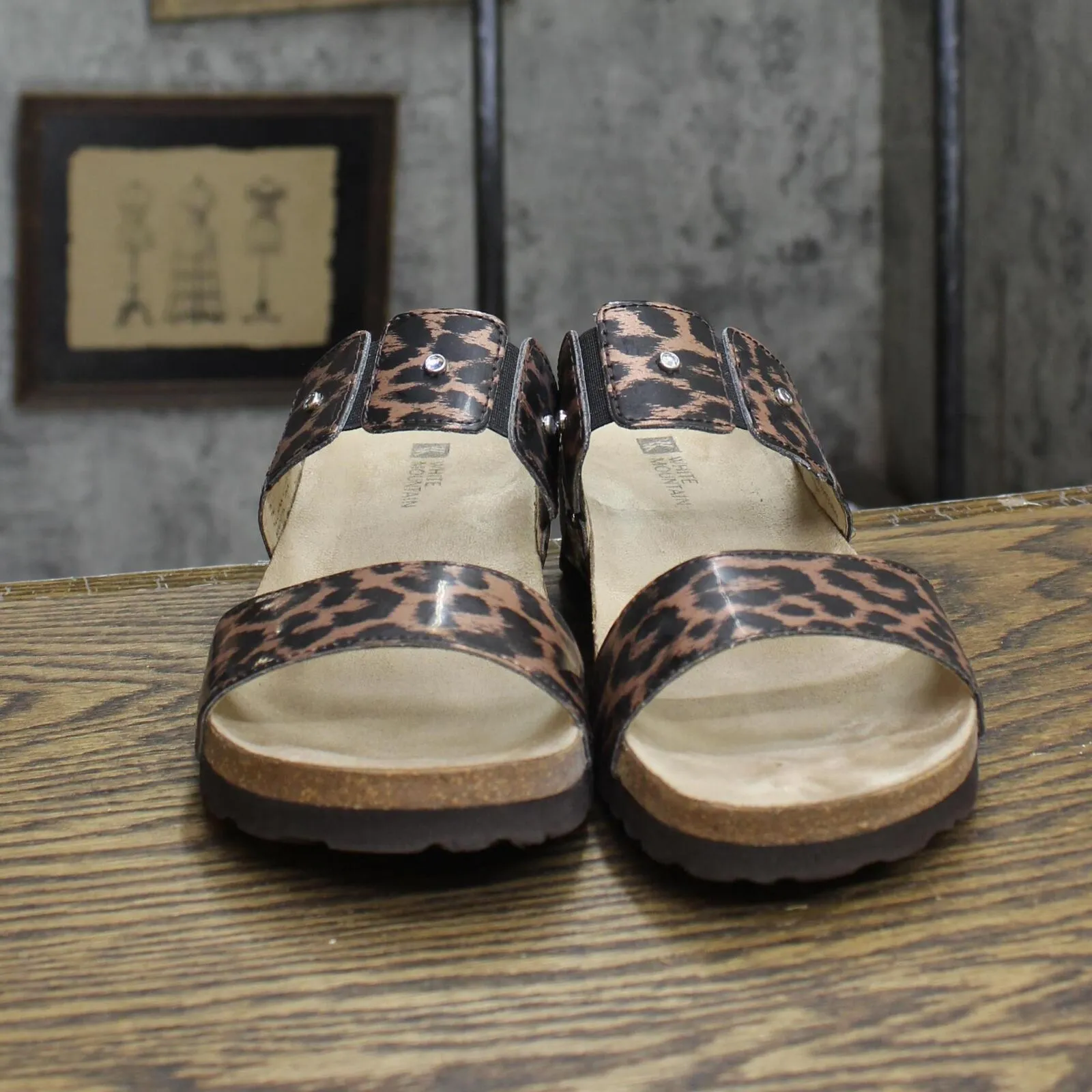 White Mountain Womens Clincher Heeled Sandals 1673d613c87114 Brown 7M