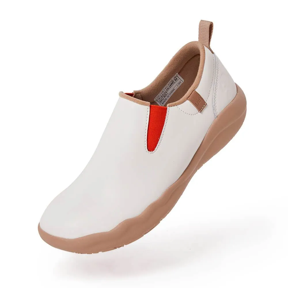 White Split Leather Cuenca Men