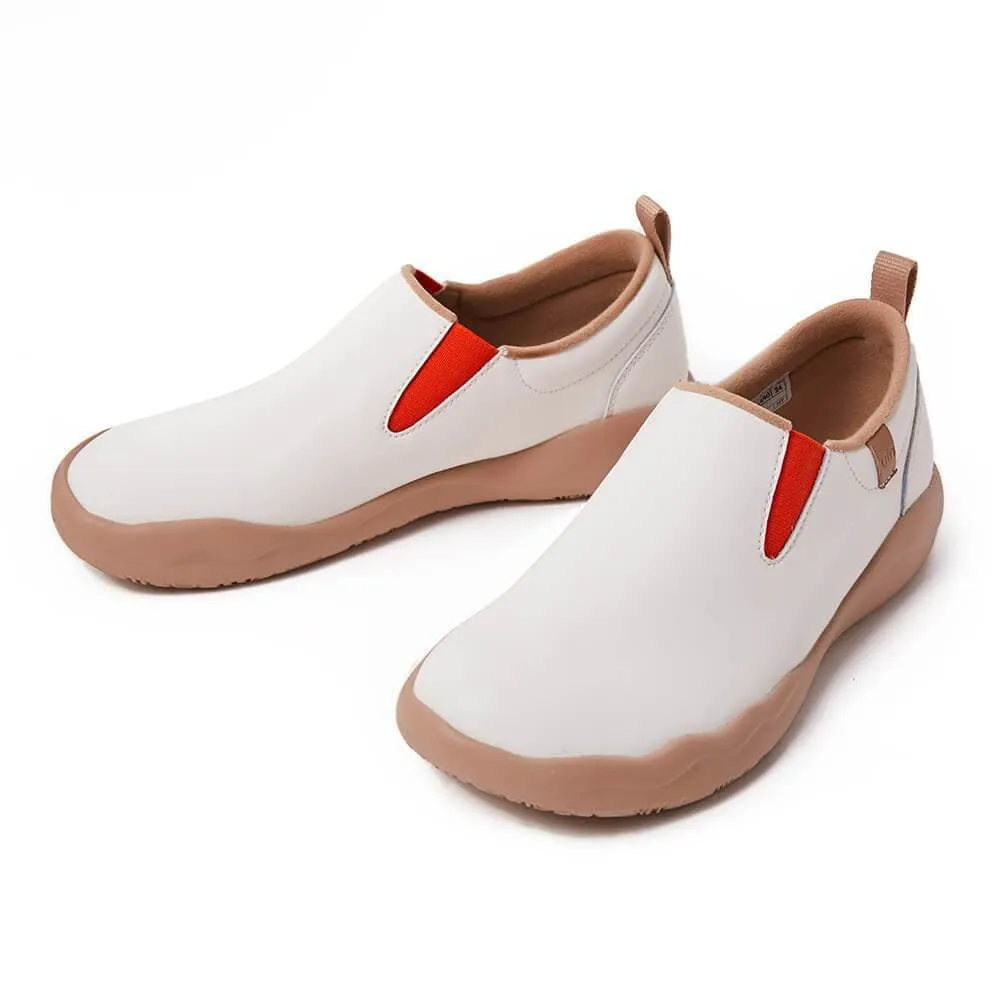 White Split Leather Cuenca Men