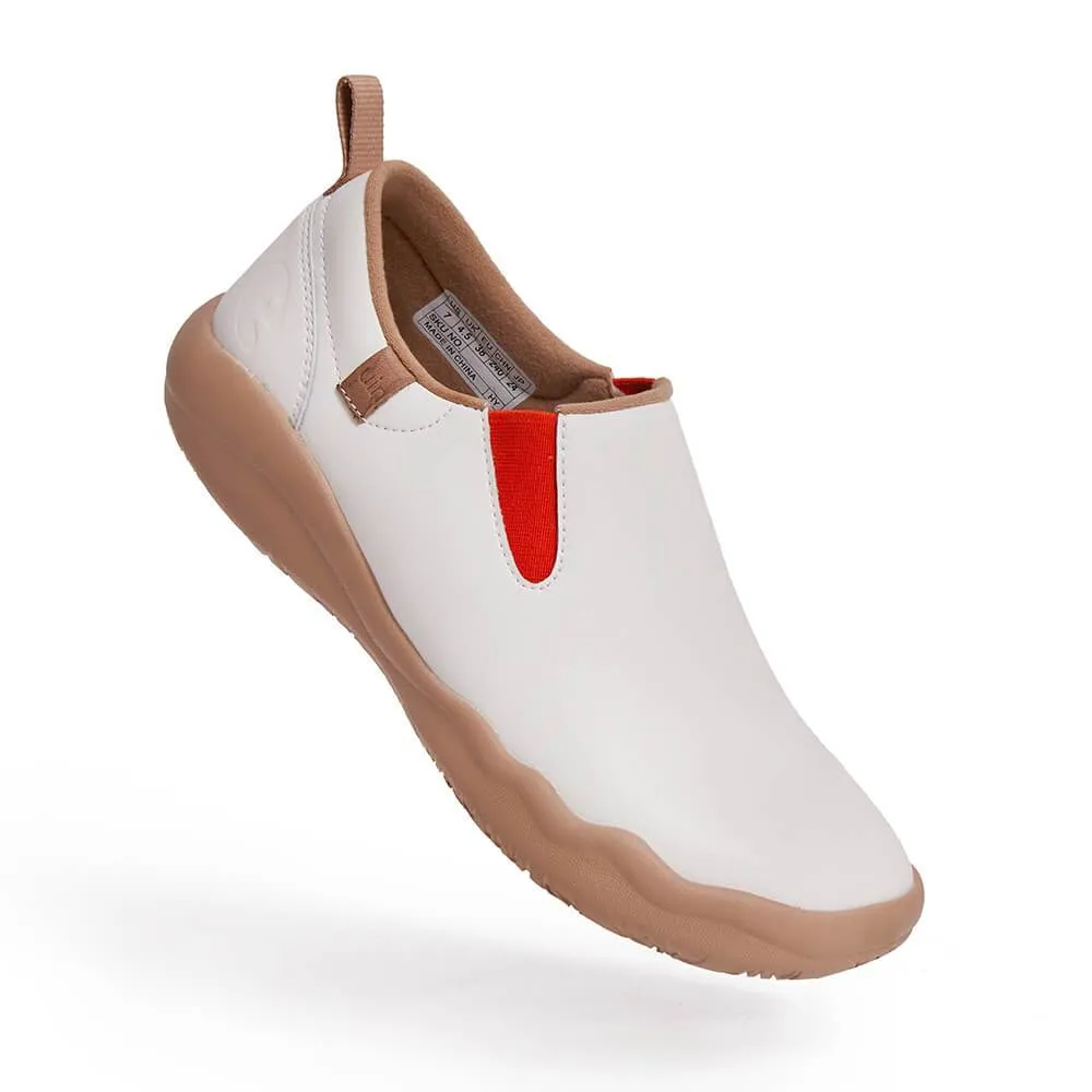 White Split Leather Cuenca Men
