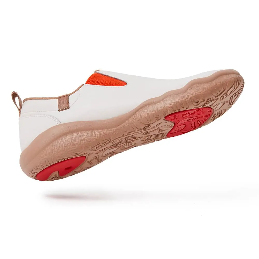 White Split Leather Cuenca Men