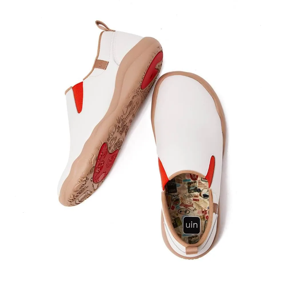White Split Leather Cuenca Men