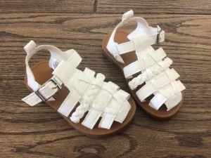 White strappy sandals-5